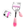 Pink Heart Handle Eyelash Curler med indbygget kam