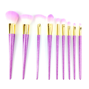 Purple Shine Makeup Børstesæt (9 STK)