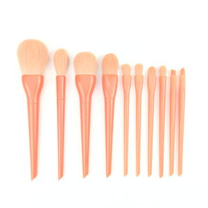 Professionelt plastikhåndtag makeup børstesæt (ansigt og øjne)